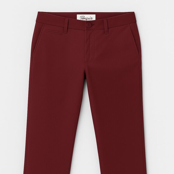 Original Penguin Burgundy Chino Pants – Size 30x32 - Picture 1 of 4